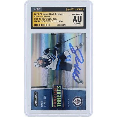 V106832 WinJet Mark Scheifele Winnipeg Jets Autographié 2020-21 Upper Deck Synergy Constant Threats #CT-18 CGC Fanatics Witnessed Authenticated Auto 10 Card 55 Mark Scheifele AUT UPD CARTES À ÉCHANGER 45642 AUTTRC CA01HK4447 #17