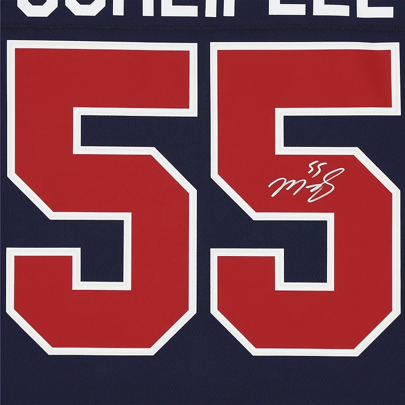 Maillot bleu dédicacé des Jets de Winnipeg Mark Scheifele Alternate Fanatics Breakaway