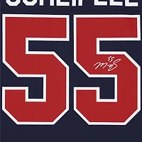 Mark Scheifele Jets de Winnipeg dédicacé chandail d'échappée des fanatiques alternatifs bleus