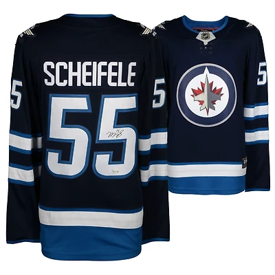 Mark Scheifele Winnipeg Jets Maillot dédicacé des fanatiques de la marine