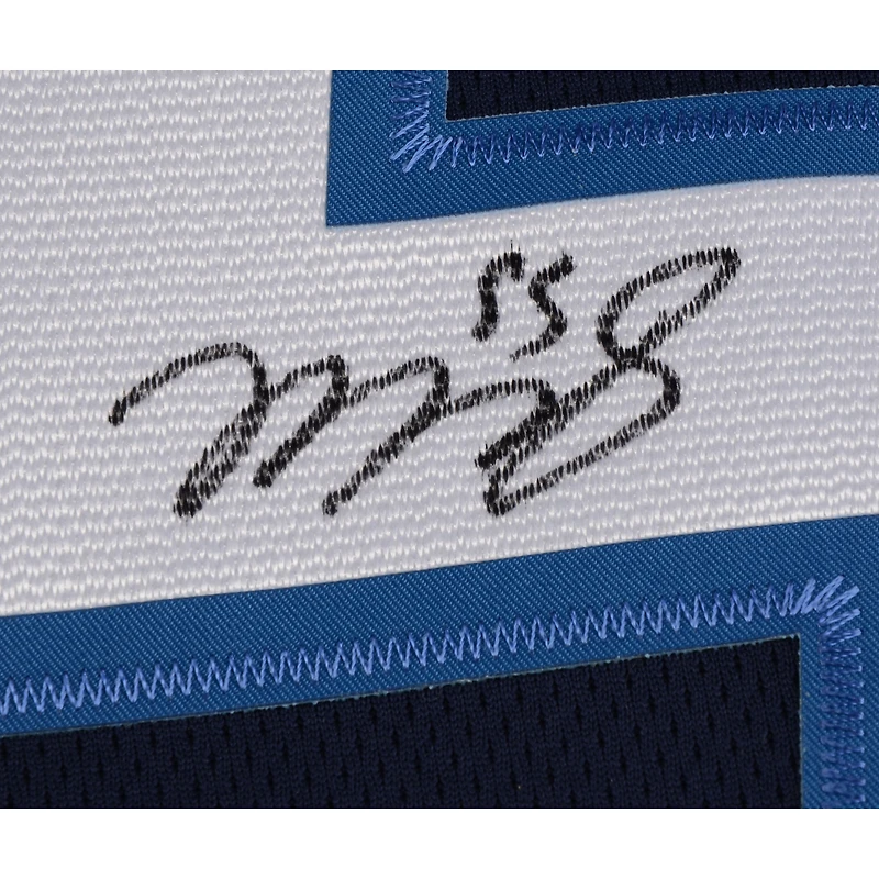 Mark Scheifele Jets de Winnipeg dédicacé Navy Fanatics Breakaway Jersey