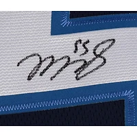 Mark Scheifele Jets de Winnipeg dédicacé Navy Fanatics Breakaway Jersey