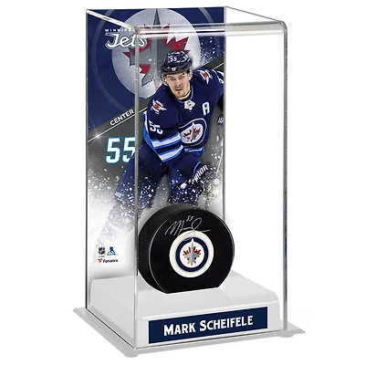 Mark Scheifele Étui pour rondelle de hockey de luxe des Jets de Winnipeg