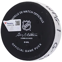 Rondelle de but utilisée par Mark Scheifele pour le match des Jets de Winnipeg du 20 février 2023 contre les Rangers de New York