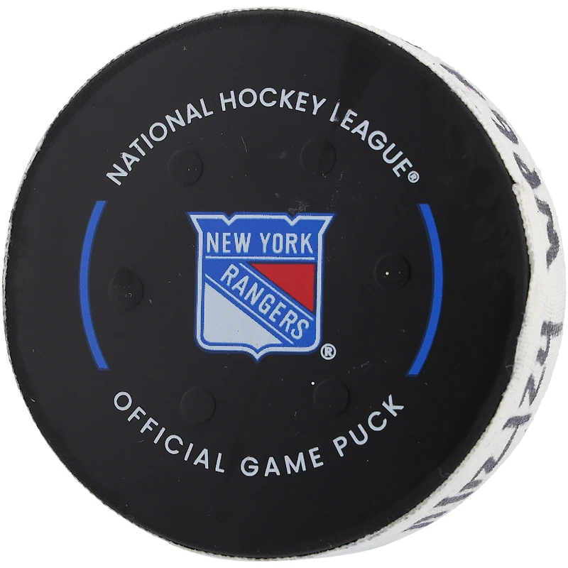 Mark Scheifele Winnipeg Jets Game-Used Goal Puck from November 12, 2024 vs. New York Rangers - First of Two Goals Scored