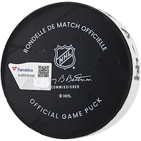 Mark Scheifele Winnipeg Jets Game-Used Goal Puck from November 12, 2024 vs. New York Rangers - First of Two Goals Scored