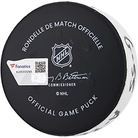 Mark Scheifele Winnipeg Jets Game-Used Goal Puck from November 12, 2024 vs. New York Rangers