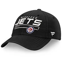 Casquette ajustable Authentic Pro Rinkside Fundamental des Jets de Winnipeg Fanatics pour hommes, noire