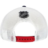 Casquette ajustable authentique Pro Game & Train Trucker pour homme, bleu marine/blanc, des Jets de Winnipeg