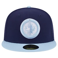 Men's New Era  Navy/Light Blue Winnipeg Jets Color Pack Two-Tone 59FIFTY Fitted Hat