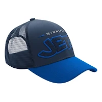 Casquette de camionneur ajustée Starter Blue Winnipeg Jets pour homme