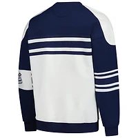 Men's Starter  White Winnipeg Jets Defense Fleece Crewneck Pullover Sweatshirt