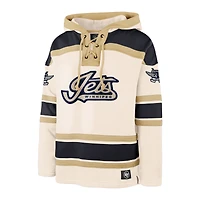 Sweat à capuche en polaire Nilley Superior Lacer crème pour homme, modèle 47 des Jets de Winnipeg