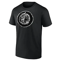 T-shirt noir Iced Out pour homme des Jets de Winnipeg