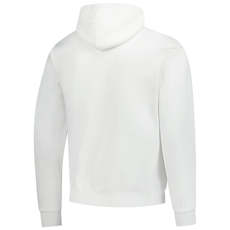 Men's Champion White Winnipeg Jets Primary Logo 1-Hit Pullover Hoodie