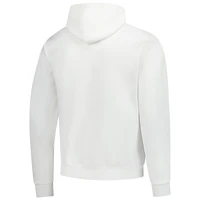 Men's Champion White Winnipeg Jets Primary Logo 1-Hit Pullover Hoodie