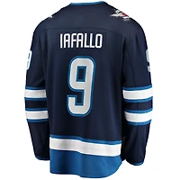 Maillot de joueur échappé Premier Breakaway Fanatics Alex Iafallo des Jets Winnipeg, bleu marine, pour hommes