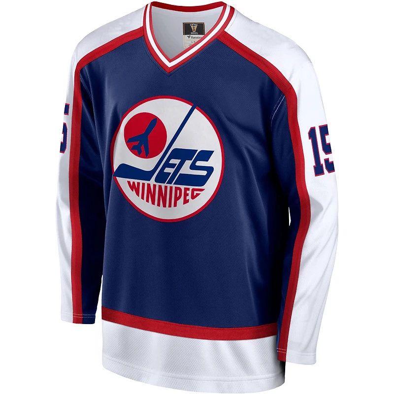 Men's Fanatics Anders Hedberg Blue Winnipeg Jets Premier Breakaway Retired Player - Jersey