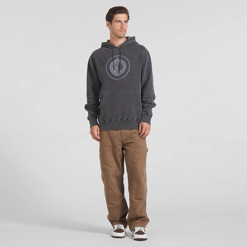 Men's Fanatics Black Winnipeg Jets Made Canada Fleece Pullover Hoodie
