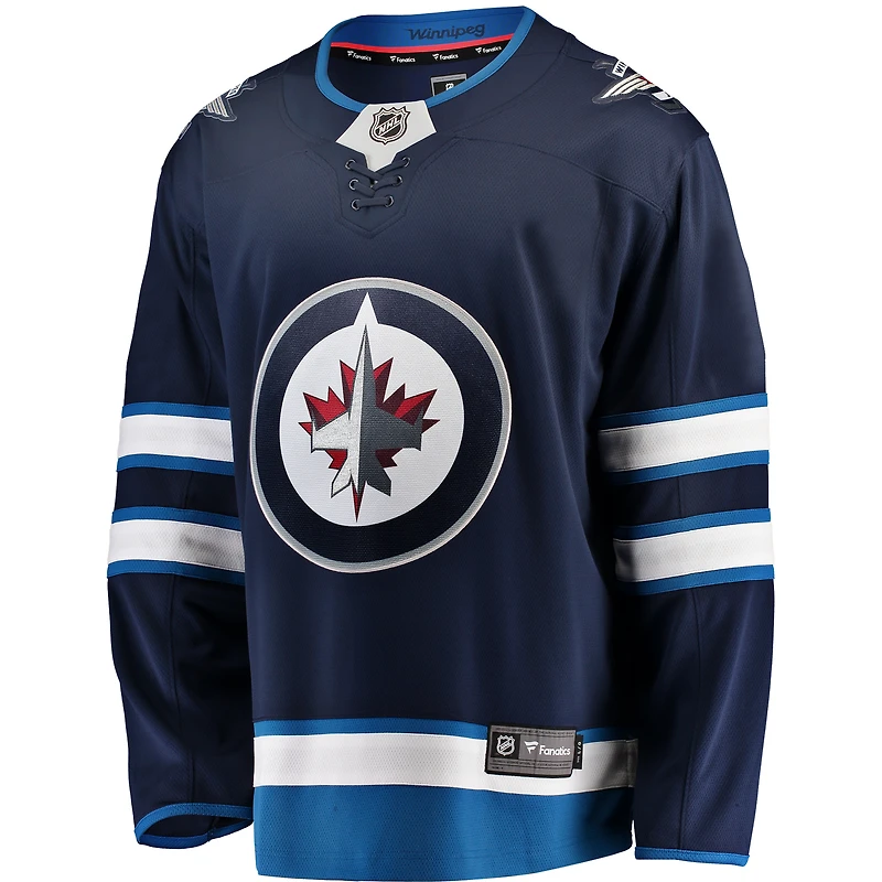 Maillot domicile Breakaway bleu des Jets de Winnipeg pour hommes (Fanatics)