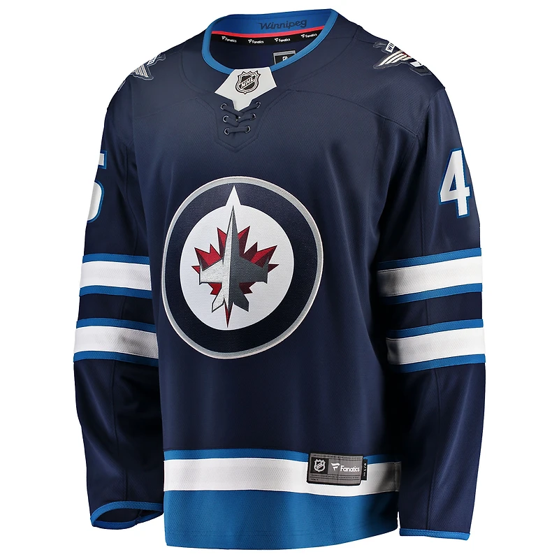 Men's Fanatics Cole Koepke Navy Winnipeg Jets Home Breakaway Jersey