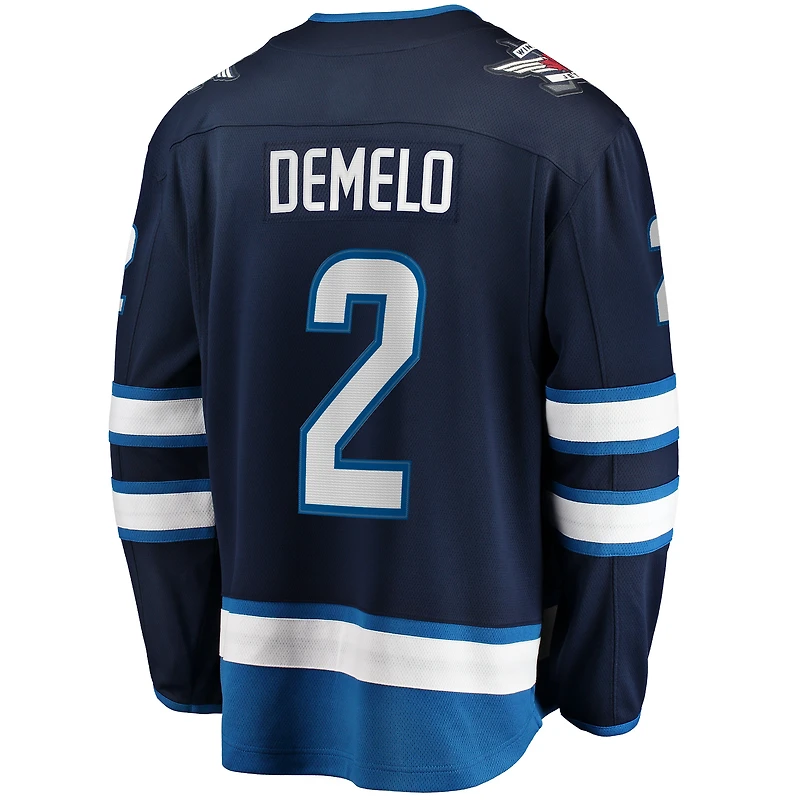 Men's Fanatics Dylan DeMelo Navy Winnipeg Jets Breakaway Player Jersey