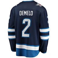 Men's Fanatics Dylan DeMelo Navy Winnipeg Jets Breakaway Player Jersey