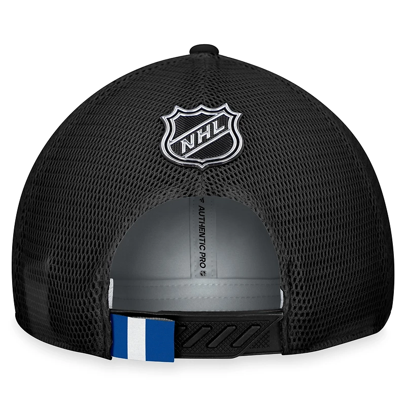 Men's Fanatics  Gray/Black Winnipeg Jets Authentic Pro Home Ice Trucker Adjustable Hat