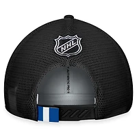 Men's Fanatics  Gray/Black Winnipeg Jets Authentic Pro Home Ice Trucker Adjustable Hat