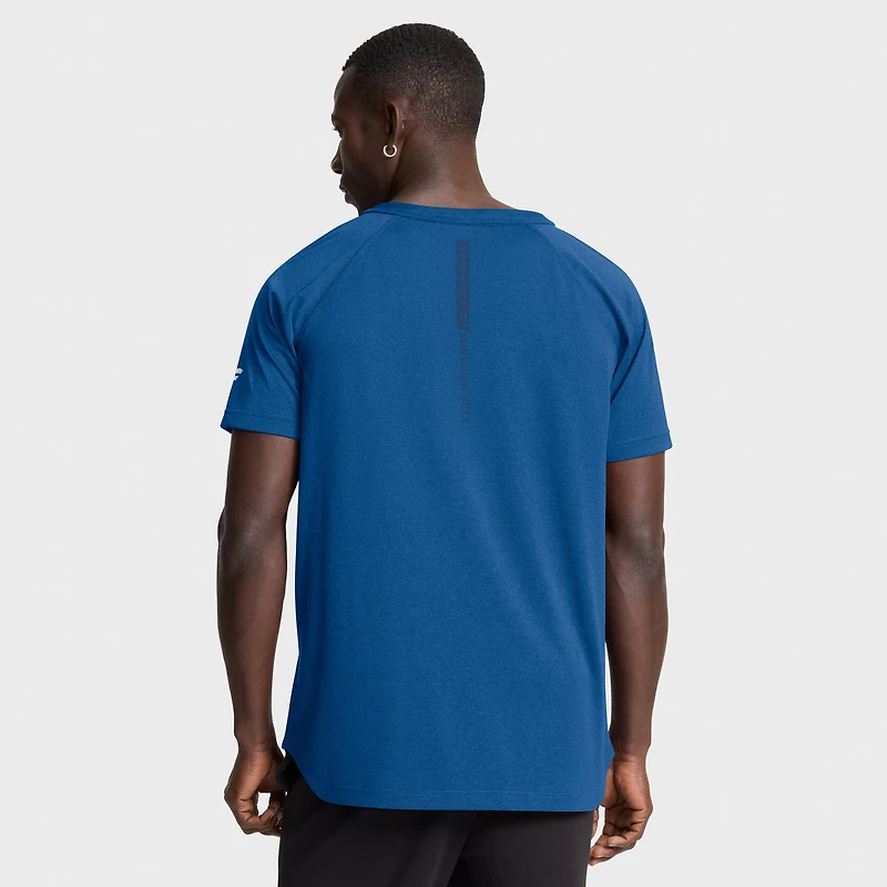 Men's Fanatics Heather Blue Winnipeg Jets Authentic Pro Rink Raglan Performance T-Shirt