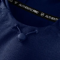 Sweat à capuche raglan authentique Pro Rink pour homme Fanatics Heather Navy des Jets de Winnipeg