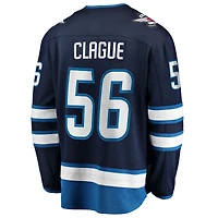 Men's Fanatics Kale Clague Navy Winnipeg Jets Home Breakaway Jersey