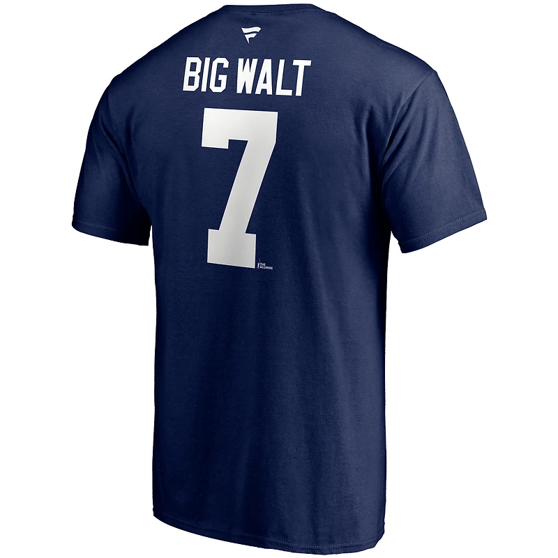 Fanatiques pour hommes de marque Keith Tkachuk Navy Winnipeg Jets Authentic Stack Nom et numéro du joueur retraité - T-shirt