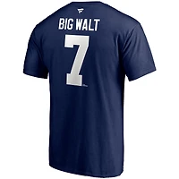 Men's Fanatics Keith Tkachuk Navy Winnipeg Jets Authentic Stack Retired Player Name & Number - T-Shirt
