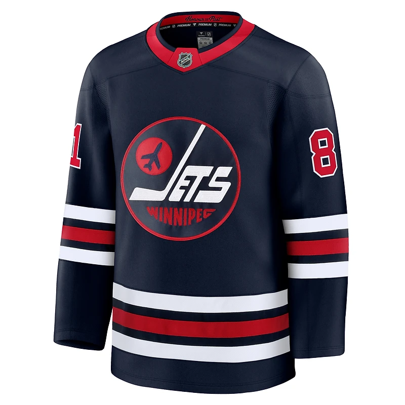 Men's Fanatics Kyle Connor Navy Winnipeg Jets Alternate Premium Player Jersey