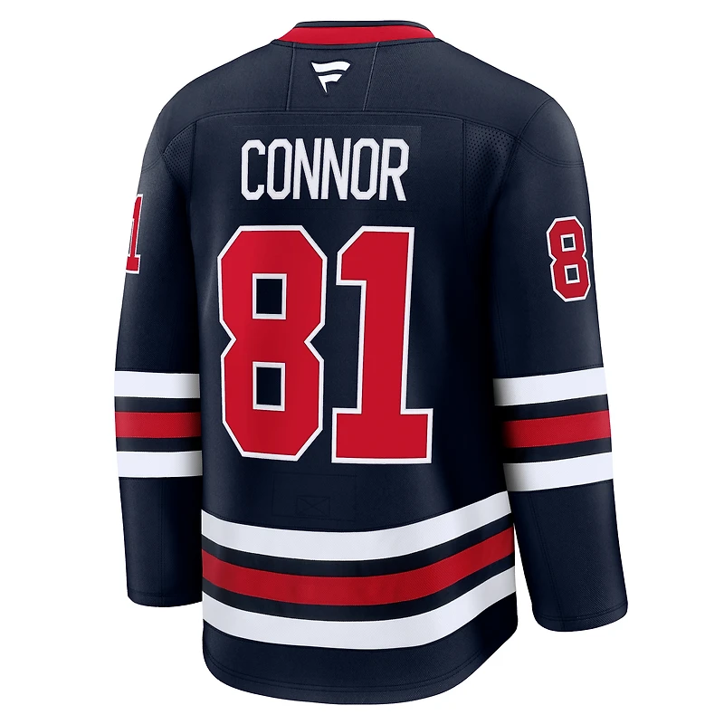 Men's Fanatics Kyle Connor Navy Winnipeg Jets Alternate Premium Player Jersey