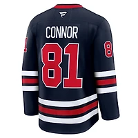 Men's Fanatics Kyle Connor Navy Winnipeg Jets Alternate Premium Player Jersey