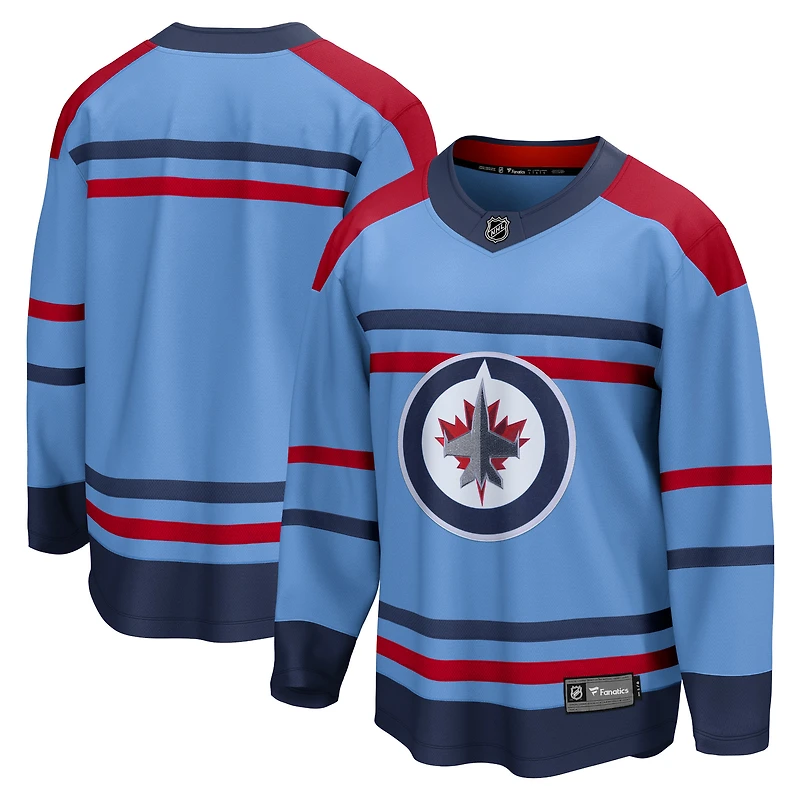 Men's Fanatics Light Blue Winnipeg Jets Alternate Anniversary Breakaway Jersey