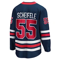 Fanatics pour hommes Mark Scheifele Navy Winnipeg Jets Alternate - Maillot de joueur Premier Breakaway