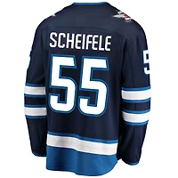Men's Fanatics Mark Scheifele Navy Winnipeg Jets Home Breakaway Jersey
