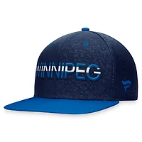 Men's Fanatics  Navy/Blue Winnipeg Jets Authentic Pro City Snapback Hat