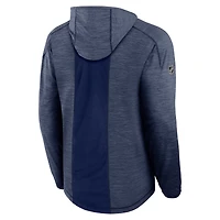 Men's Fanatics  Navy Winnipeg Jets Authentic Pro Rink Lightweight Pullover Hoodie