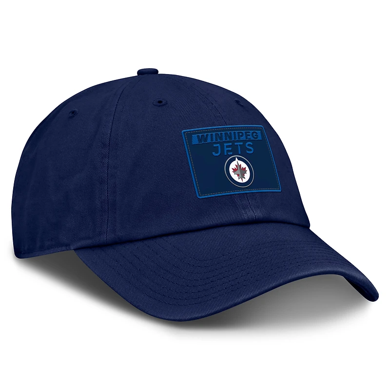 Men's Fanatics Navy Winnipeg Jets Authentic Pro Rink Prime Adjustable Hat