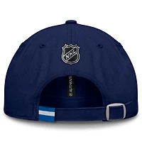Casquette ajustable authentique Pro Rink Prime de Winnipeg Jets pour hommes de la marque Fanatics Navy