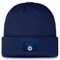Men's Fanatics Navy Winnipeg Jets Authentic Pro Rink Prime Cuffed Knit Hat