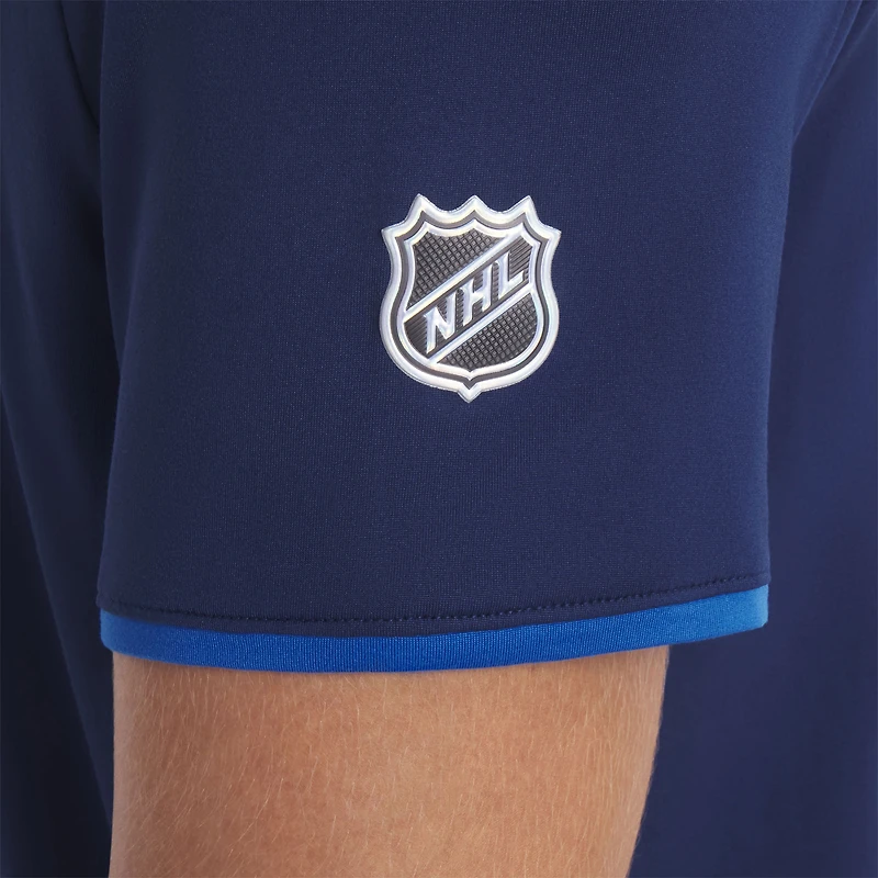 Men's Fanatics Navy Winnipeg Jets Authentic Pro Rink Raglan Polo