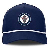 Men's Fanatics Navy Winnipeg Jets Authentic Pro Rink Roper A-Frame Adjustable Hat
