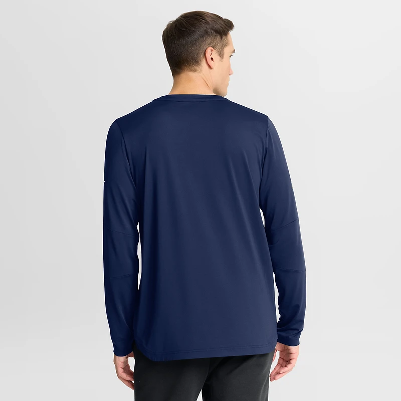 T-shirt à manches longues Fanatics bleu marine authentique des Jets de Winnipeg pour homme