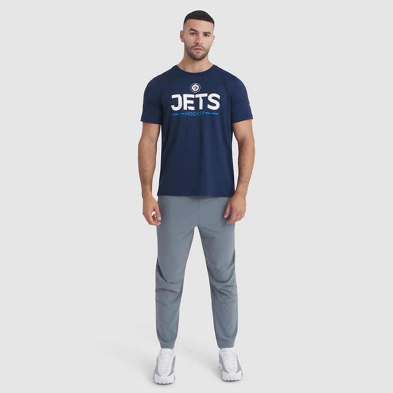 Men's Fanatics Navy Winnipeg Jets Authentic Pro Rink Tech T-Shirt