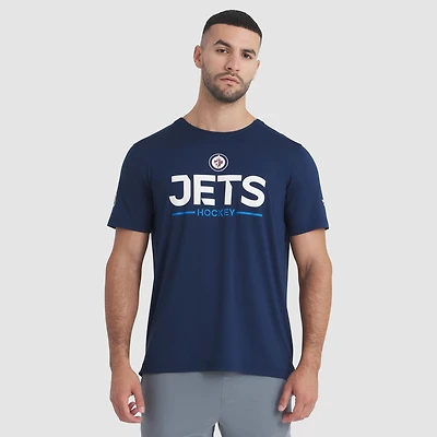 Men's Fanatics Navy Winnipeg Jets Authentic Pro Rink Tech T-Shirt